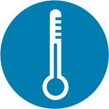 Icon voor temperatuurbereik