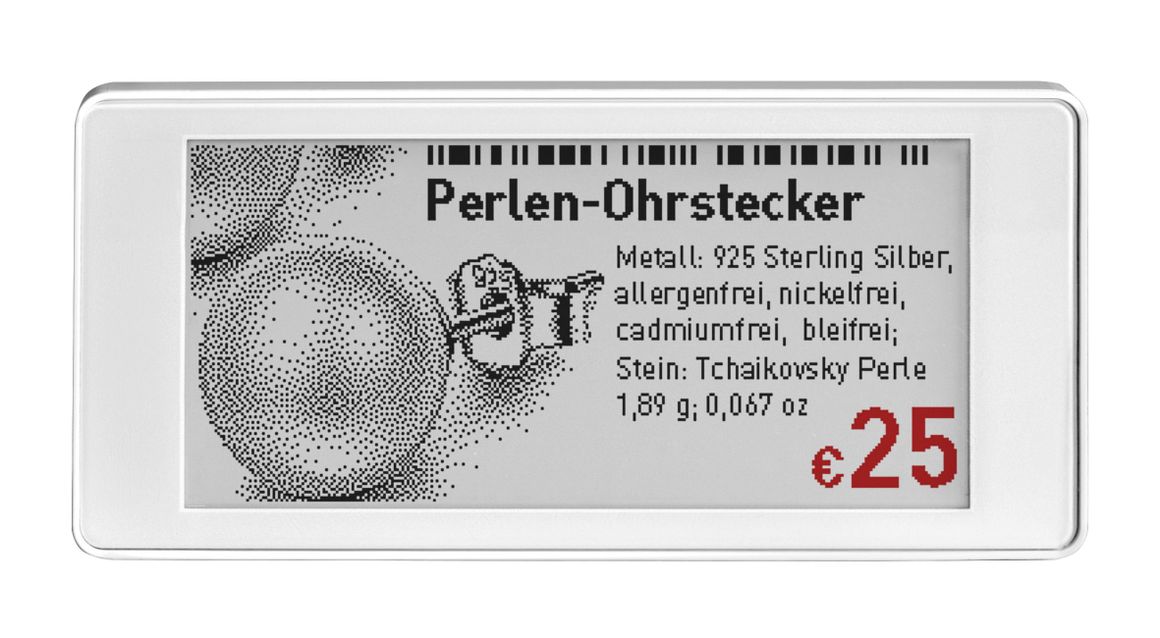 Label Bl29 zur elektronischen Preisauszeichnung